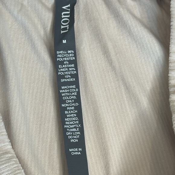 NWT Vuori Haven Pants Ribbed Wideleg Lightweight Soft Suede Women’s Size M Cream - Picture 11 of 15